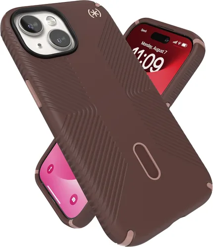 Vista 7 de Speck Funda MagSafe para iPhone 15, protección contra caídas y cámara, ClickLock antideslizante, compatible con carga inalámbrica, se adapta a todos