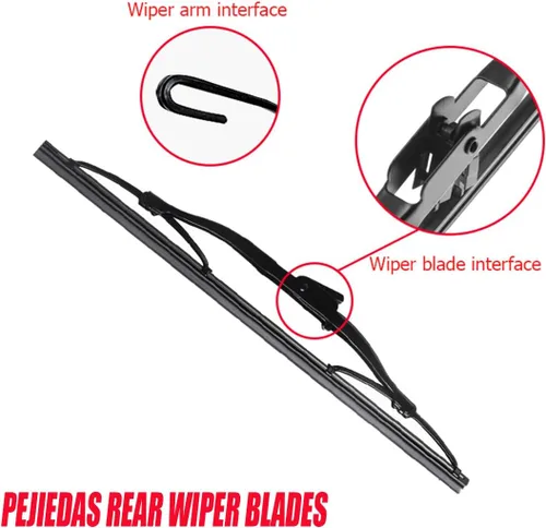 Vista 2 de Escobilla de limpiaparabrisas trasera para Dodge Caliber 2007-2012, Honda CR-V 1997-2006, Jeep Compass 2007-2016
