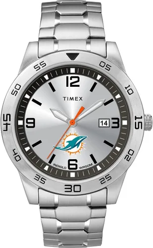 Vista 23 de Timex Tribute Reloj de cuarzo para hombre Citation de 42 mm con correa de acero inoxidable