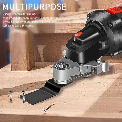 Vista 2 de Amoladora angular Adaptador de herramienta oscilante Cabezal convertidor para cortar molienda pulido proyectos de bricolaje