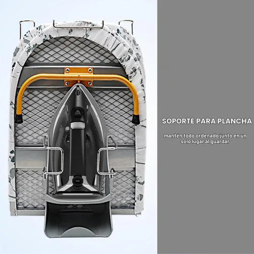 Vista 3 de Tabla de planchar plegable de mesa con soporte de hierro y soporte de hierro, tabla de planchar de metal pequeña portátil que ahorra espacio