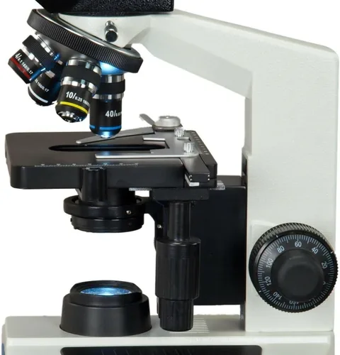 Vista 5 de OMAX - Microscopio LED trinocular de laboratorio digital de tamaño grande de aumento de 40 veces a 2500 veces, con cámara digital USB de 10MP