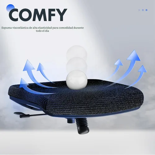 Vista 4 de FLEXISPOT - Silla de oficina ergonómica, sillas de escritorio de malla con respaldo alto y soporte lumbar ajustable, reposacabezas 2D, reclinable