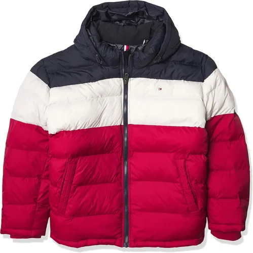 Vista 13 de Tommy Hilfiger - Chaqueta acolchada con capucha de relleno alternativo para hombre (tallas estándar y para personas grandes y altas)