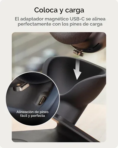 Vista 2 de Mophie Max Soporte de carga dual para auriculares AirPods Max - Modo