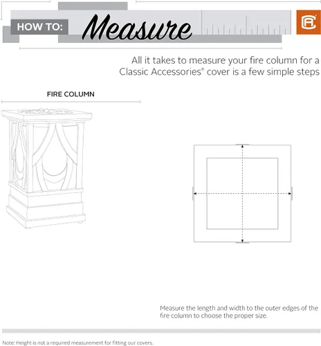 Vista 17 de Classic Accessories Veranda - Funda resistente al agua de 21 pulgadas para columna de fuego de patio, fundas para muebles de patio