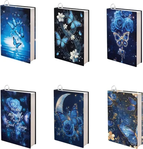 Vista 26 de Rnyleeg Paquete de 6 fundas protectoras de libros de bolsillo para niños, con temática deportiva, elástica, para amantes de los libros, estudiantes