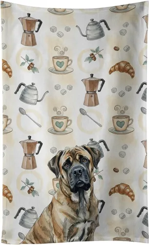 Vista 292 de Caroline's Treasures Afghan Hound - Toalla de cocina para barra de café, terciopelo frontal y lazo de algodón, lavable a máquina Sabueso afgano