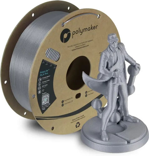 Vista 27 de Polymaker PLA Pro Filament 1.75mm 1KG Black, High-Impact Resistance Tough, High Speed Up to 300mm/s, Clean Surface, Low-Warp, Easy to Print on
