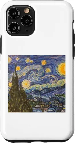 Vista 10 de Funda para iPhone 14 Starry Night Noche Estrellada Vincen Van Gogh Pintura famosa