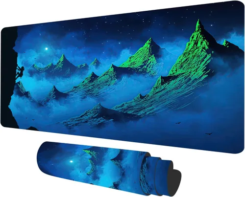 Vista 9 de Tapete de juego TCG, tapete de mouse MTG Forest Playmat compatible con juegos de mesa de cartas intercambiables, hermosas alfombrillas de juego