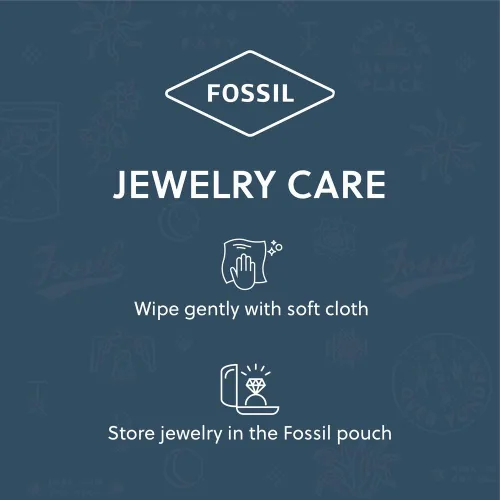 Vista 5 de Fossil Pulsera de cadena de acero inoxidable para mujer