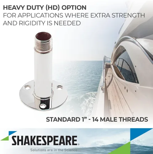 Vista 3 de Shakespeare 4365 Marine Straight Mount, Beige, 4 pulgadas