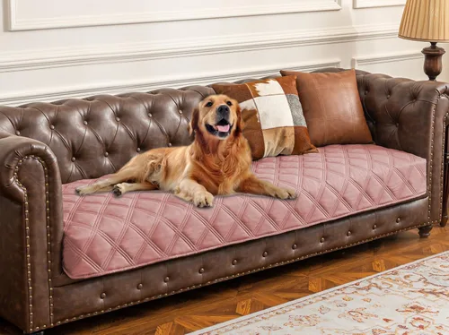 Vista 25 de Ameritex Funda impermeable para cama de perro, manta para mascotas con parte trasera antideslizante para muebles, cama, sofá