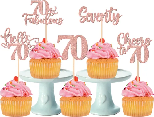 Vista 72 de 30 piezas de adornos para cupcakes de 12 cumpleaños feliz, brillantes doce, hola 12, felicitaciones a 12 años, adornos para cupcakes, 12