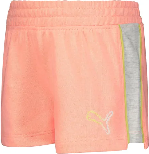 Vista 3 de PUMA Pantalón corto de rizo francés de algodón para niña