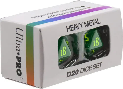 Vista 3 de Ultra PRO - Dados D20 vívidos de 2 ct. Perfecto para juegos MTG, DND y juegos de rol