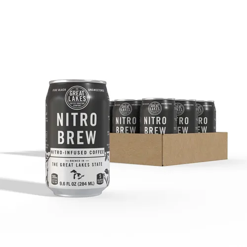Vista 10 de Café frío Great Lakes, latas de 12 onzas, paquete de 12