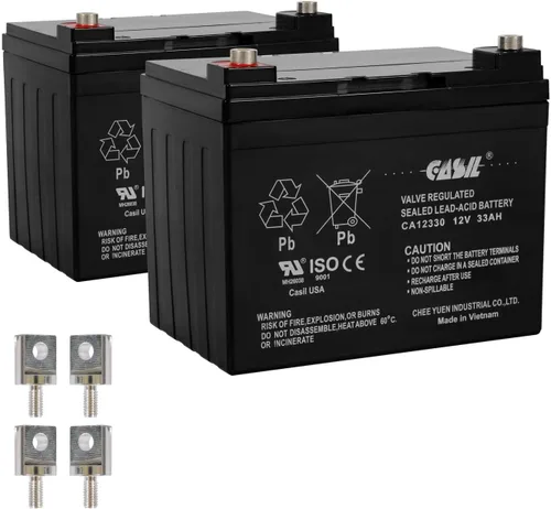 Vista 9 de Casil CA1233 12V 3.3Ah APC 350 Reemplazo de batería, adecuado para cortacésped BP3-12, APC ES 350, BE350G, BE350U UPS Batería 12V 3Ah