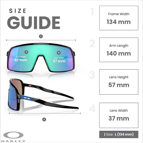 Vista 53 de Oakley Sutro OO9406 / OO9462 - Lentes de sol para hombre, kit de correa de accesorios, bolsa de microfibra