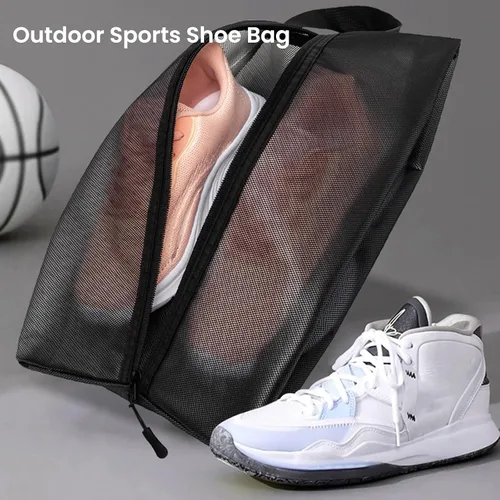 Vista 4 de Bolsas de viaje resistentes al agua, organizador de zapatos con cremallera, para hombres y mujeres, Bolsas de zapatos de viaje