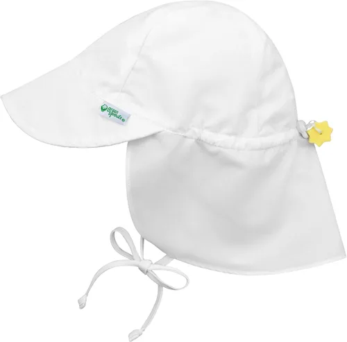 Vista 4 de green sprouts Sombrero de natación con solapa para bebé