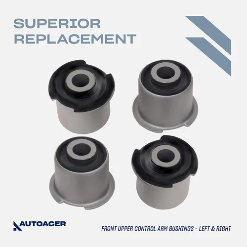 Vista 2 de AUTOACER Kit de suspensión delantera 8 piezas: - Kit de bujes para brazo de control delantero superior e inferior izquierdo + derecho - Para LR3