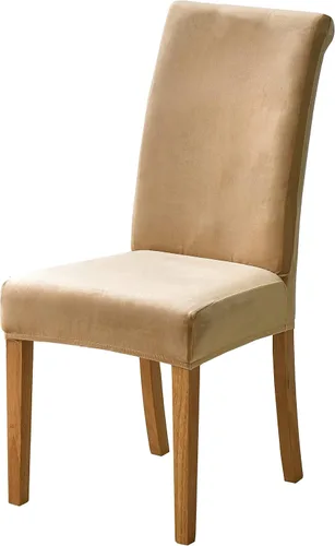 Vista 41 de Juego de 6 fundas de terciopelo para sillas de comedor, fundas elásticas suaves para sillas Parson, extraíbles y lavables, con elástico para un
