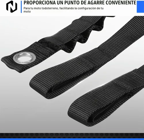 Vista 3 de NICECNC - Kit de correa de elevación delantera y trasera Nylon Negro