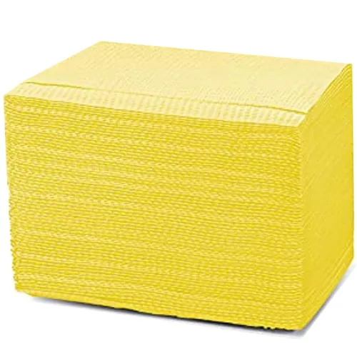 Vista 8 de 125 baberos dentales desechables para pacientes, 13 x 18 pulgadas, 3 capas impermeables para piercing, tatuaje, servilleta, babero de tejido