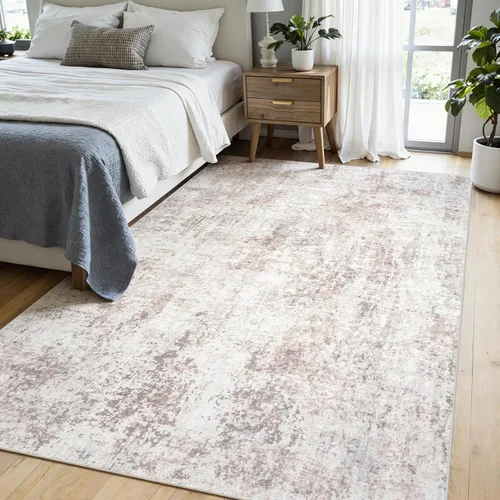 Vista 3 de Alfombras 5x7 para sala de estar: gran alfombra suave lavable, moderna, abstracta, antideslizante, sin desprendimiento, para interiores, delgada