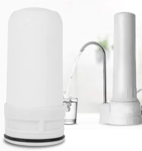 Vista 3 de LIZEALUCKY Reemplazo de filtración de agua de grifo de cartucho de cerámica con filtro para cocina y baño, utilizando tecnología de carbón activado