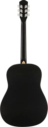 Vista 2 de Fender FA-25 Dreadnought, diapasón de nogal, golpeador negro, negro