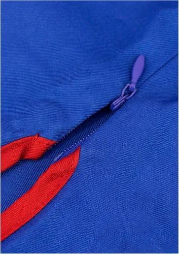 Vista 5 de DAZCOS Disfraz de cosplay de anime azul Cheongsam para adultos, talla M