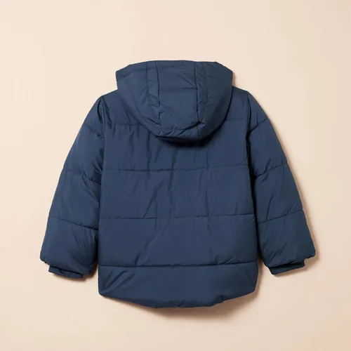 Vista 3 de Tienda Essentials Chaqueta acolchada pesada con capucha para bebés, niños pequeños y niños