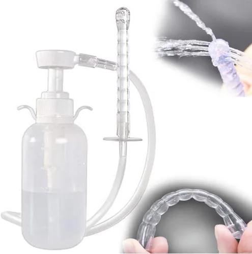 Vista 2 de Sistema de Limpieza Vaginal Reutilizable Excelente Limpiador Vaginal Enjuague Vaginal Femenino, Limpieza Manual con Presión, 100% Seguro, Capacidad