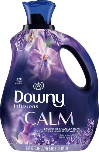 Vista 14 de Downy Líquido suavizante de telas ultrasuave, calma, lavanda y vainilla, 26 onzas líquidas, 39 cargas