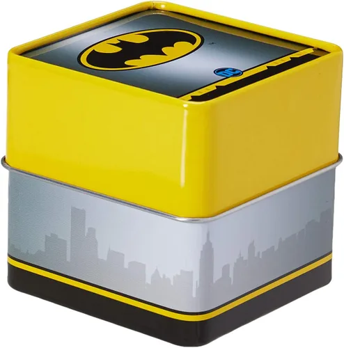 Vista 5 de Accutime Reloj analógico de cuarzo Batman para niños, niñas y adultos de todas las edades Cara negra y amarilla