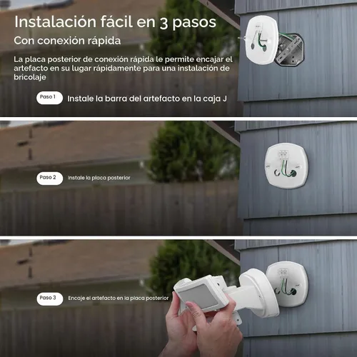 Vista 8 de Feit Electric SEC3000/CAM/WIFI Cámara de seguridad LED inteligente para exteriores con sensor de movimiento, audio bidireccional, reflector de 39