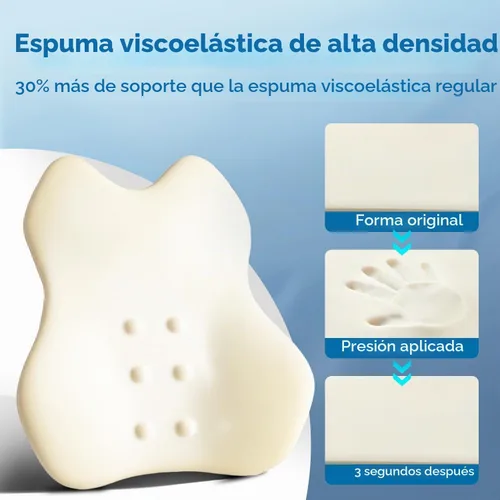 Vista 9 de QUTOOL Almohada de Soporte Lumbar para Automóvil, Accesorios de Camión Elementos Esenciales de Viaje, Cojín de Espuma con Memoria para Asiento