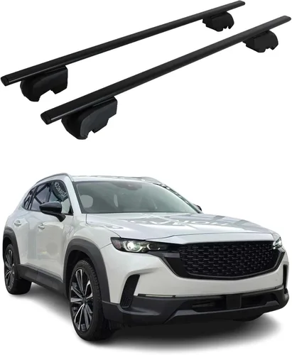Vista 12 de Portaequipajes para Mazda CX-50 2023-2025 Barras transversales gris hierro 2 piezas