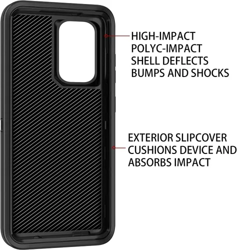 Vista 2 de Funda para Galaxy S20 Ultra 5G, resistente a prueba de golpes, 3 capas, protección de cuerpo completo, funda resistente para Galaxy S20 Ultra de 6.9
