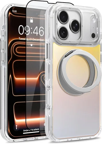 Vista 119 de Funda magnética para Google Pixel 10 Pro XL [compatible con Magsafe] [bonito diseño fluorescente de moda] a prueba de golpes, delgada, translúcida