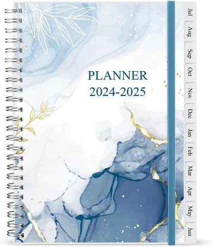Vista 10 de Planificador/Calendario de Bolsillo 2026 - Cuaderno y Diario Organizador Semanal y Mensual A6 para Seguir Objetivos, Fácil de Organizar tu Vida Azul