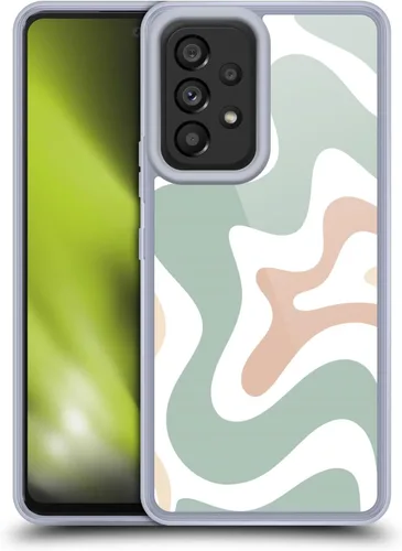 Vista 14 de Head Case Designs Officially Licensed Kierkegaard Design Studio Black Almond Cream Swirl Retro Abstract Patterns Gel Case