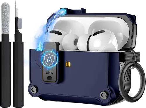 Vista 16 de Maxjoy Funda para AirPods Pro 3 (2025), funda protectora rígida compatible con Airpods Pro de 3ª generación con kit de limpiador de llavero