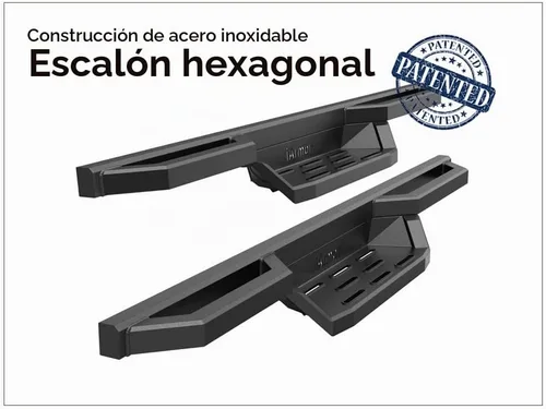 Vista 4 de Barras laterales con pasos de bolsillo de acero inoxidable APS Compatibles con Chevy Silverado GMC Sierra 1500 2019-2026 Regular Cab & Silverado