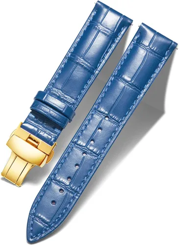 Vista 16 de BINLUN Leather Watch Strap, Quick Release Genuine Leather Replacement Watch Band with Butterfly Deployment Buckle for Men and Women, 12mm-24mm