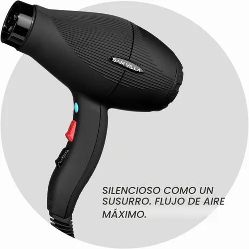 Vista 3 de Sam Villa Secador de pelo profesional iónico ligero y silencioso con velocidad y temperatura variables