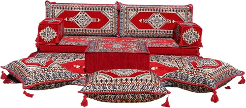 Vista 16 de arabicsofa Sofá de piso árabe Jalsa - Sofá tradicional hecho a mano para sala de estar